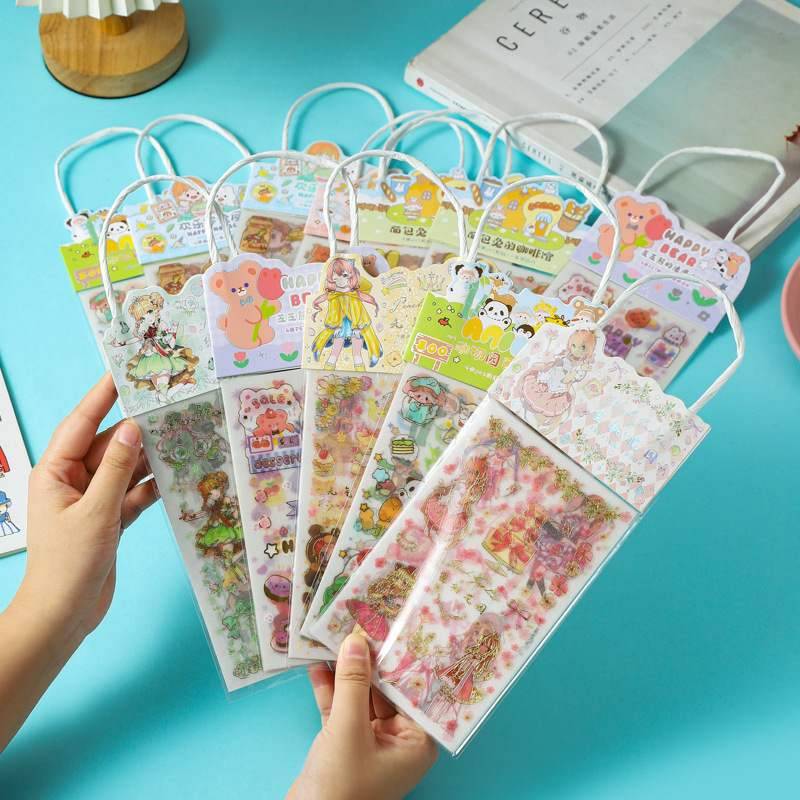 5 handheld stickers